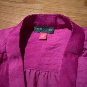 Vince Camuto V Neck Tank Top | Pink | Small
